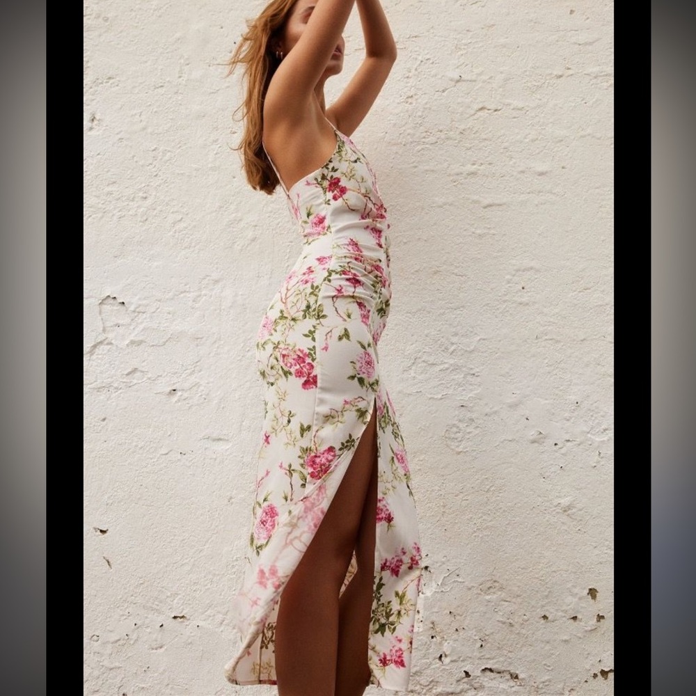 Zara Floral Dress NWT's sz M - Picture 3 of 10